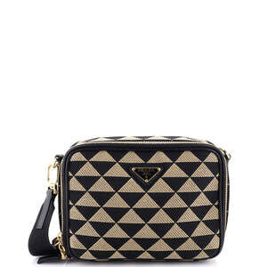 Prada Symbole Zip Around Camera Crossbody
